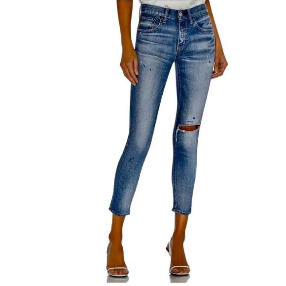 Moussy Vintage Dixie Paint Splatter Distressed Jean